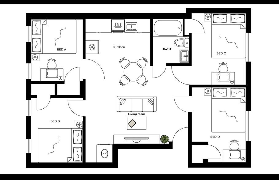 Building Photo - Room in Shared 4 bed/1 bath home
