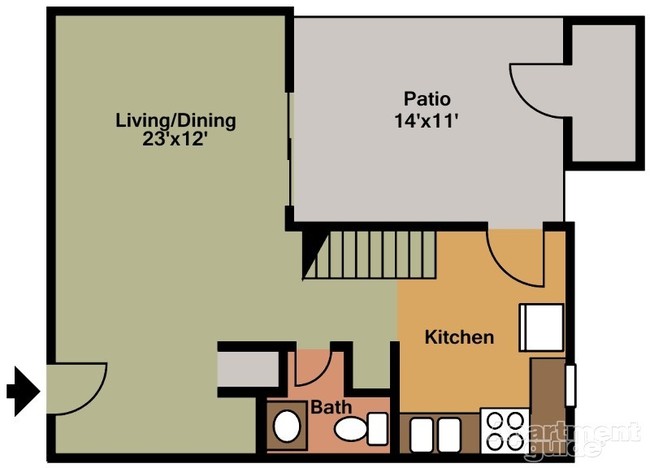 Townhome 998 sf - Cherry Branch Townhomes