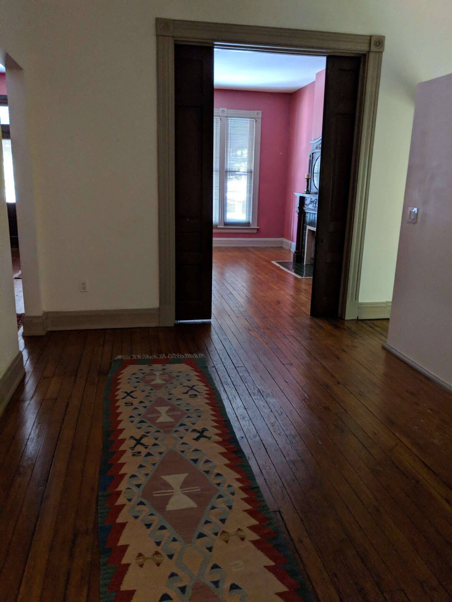 Dining room withnpocket doors - 223 W 4th St