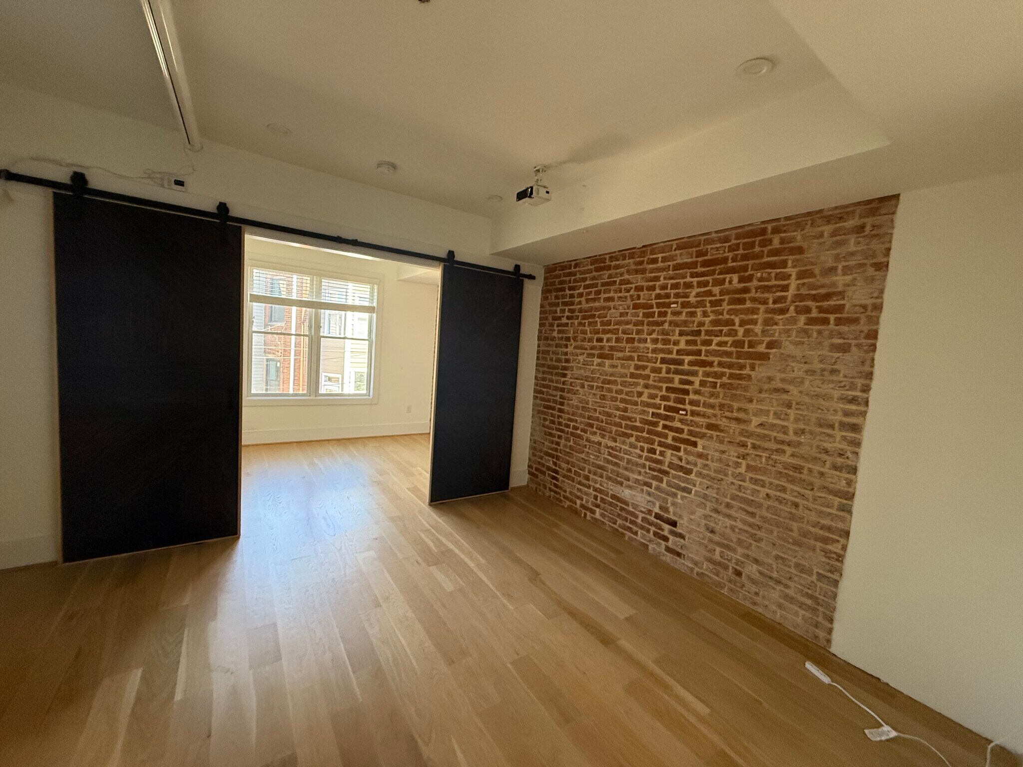Living room with built in projecter/home theater included - 211 Florida Ave NW