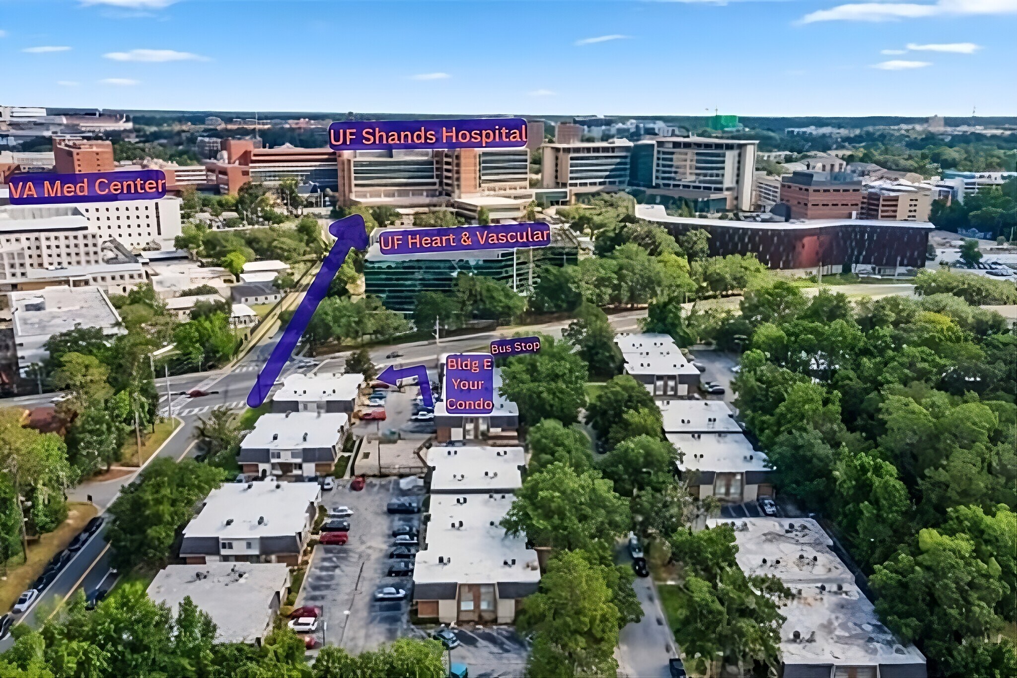 Stay as close as possible to Shands - 1700 SW 16th Ct