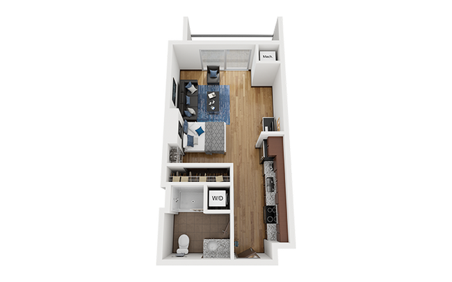 The Bridges Dinkytown S2 Studio Floor Plan - The Bridges Dinkytown