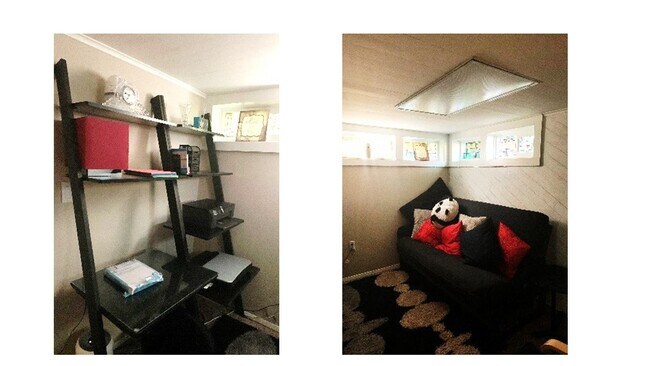 Separate study area. desk, printer, seating, special lighting. - 110 NE 40th St