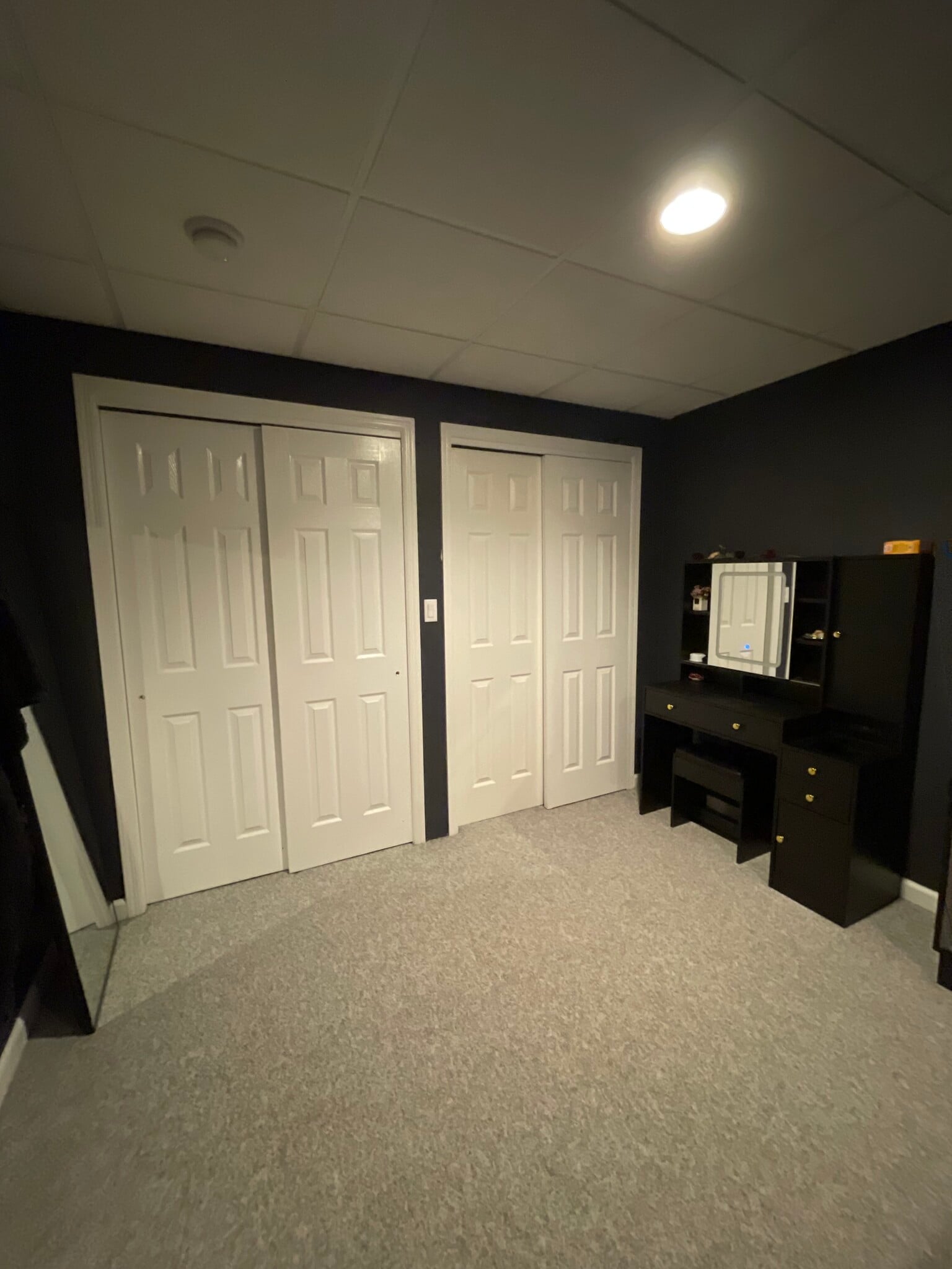 The bedroom area (3/3). With two closets and double doors on both. - 18 Old Neck Ct