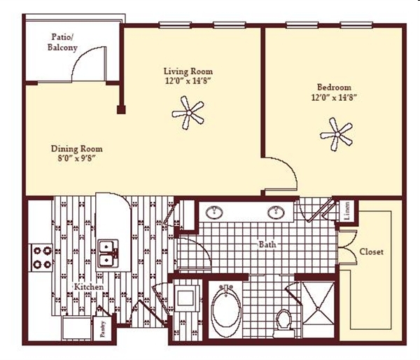 1BR/1BA - Portofino at Las Colinas