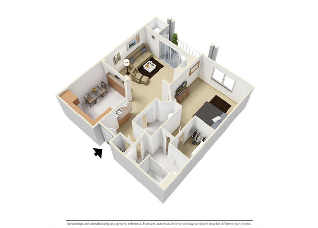 Floorplan - Creekside at Meadowbrook Apartments