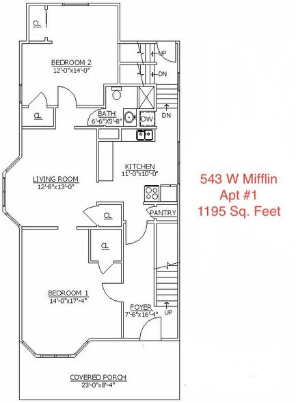 layout - 543 W Mifflin St