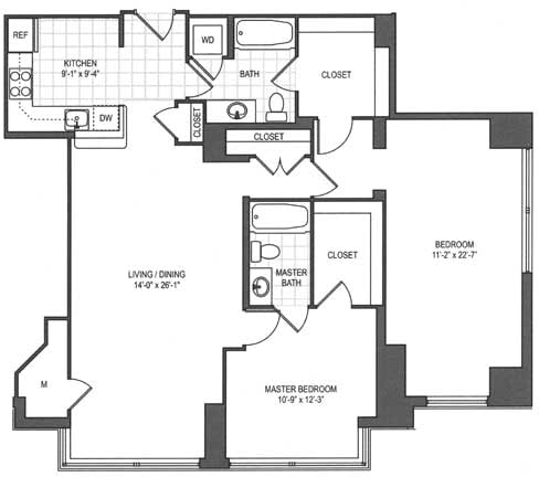 Floorplan - The Prime at Arlington Courthouse