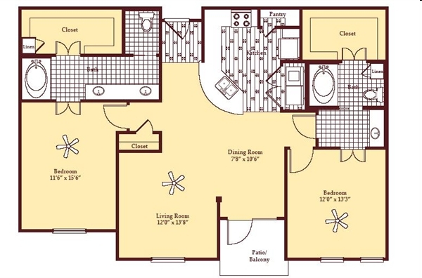 2BR/2BA - Portofino at Las Colinas