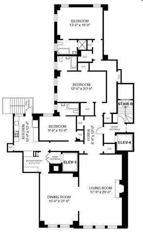 3BR/3BA-Style C - 3240 North Lake Shore Drive