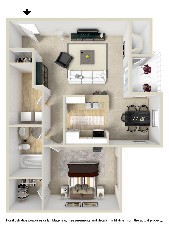 Floorplan - Runaway Bay Apartment Homes