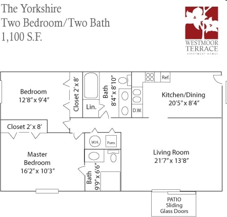 2BR/2BA - Westmoor Terrace