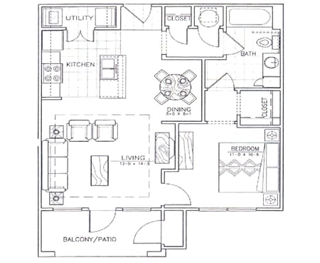 1br/1ba - Dwell at the Arbor 55+ or 18+ with Disability