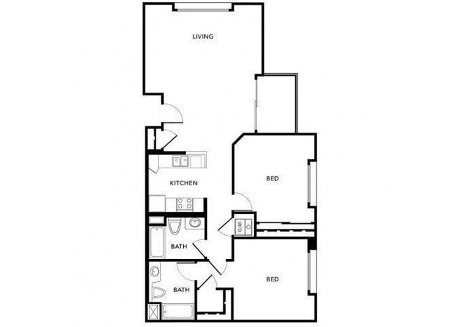 Plan G (Milano) floor plan Living at NoHo - Milano at NoHo
