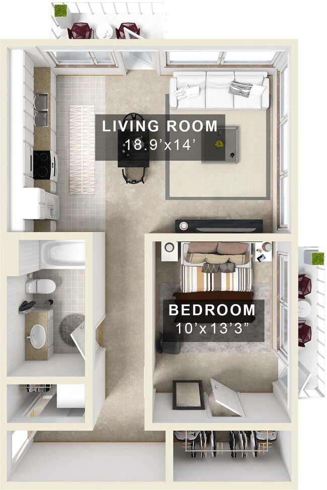 Floorplan - Beryl Apartments