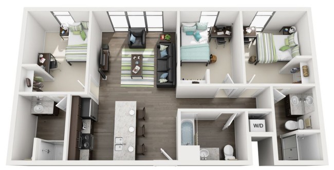 Floorplan - Healey Place Apartments
