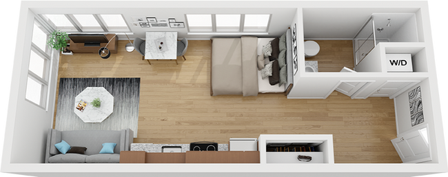 Studio | 1 Bath - Division Street Lofts