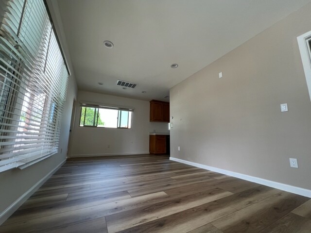 View from entry to livingroom/dining room open floor plan - 813 7th St