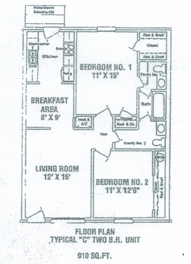 2 BEDROOM 1 1/2 BATHROOM - Magnolia Gardens