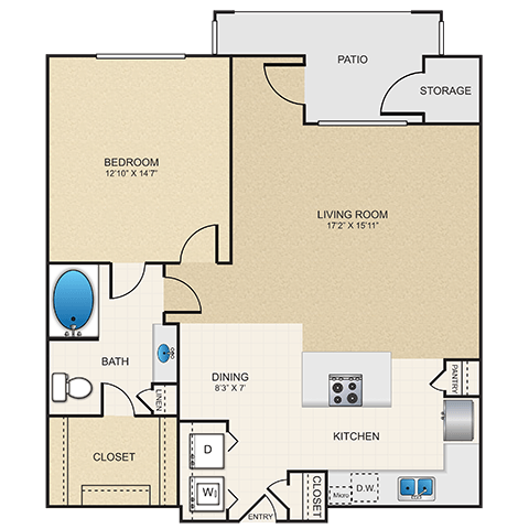 Floorplan - Cypress at Lewisville Apartment Homes