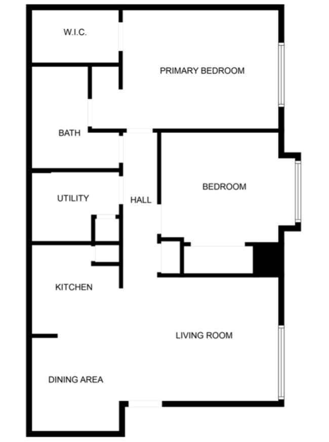Upgraded 2 Bedroom, 1 Bath Unit - Huron River Wayne Apartments