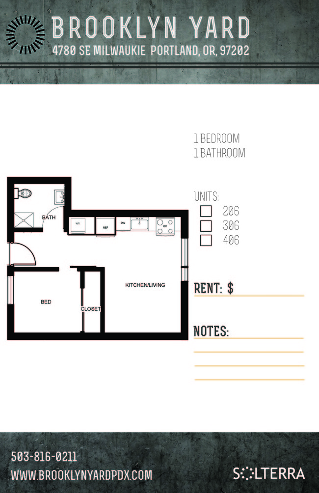 Floorplan - Brooklyn Yard - Stylish, Green Living!