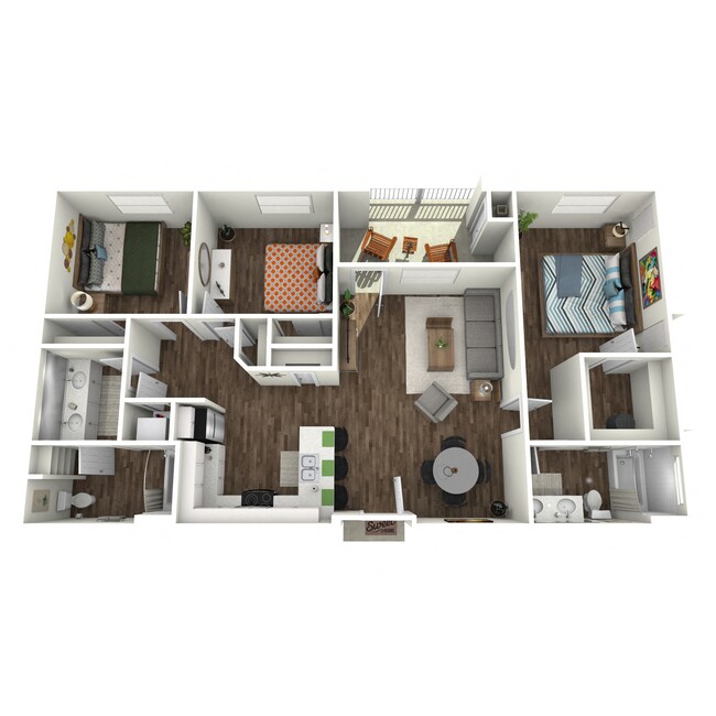 Floorplan - Los Alamitos Luxury Apartments