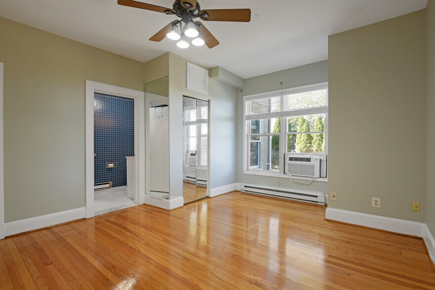 mirrored closet with direct bathroom access - 1301 Rogers Rd