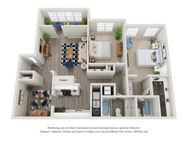 Floorplan - Twin Springs Apartments