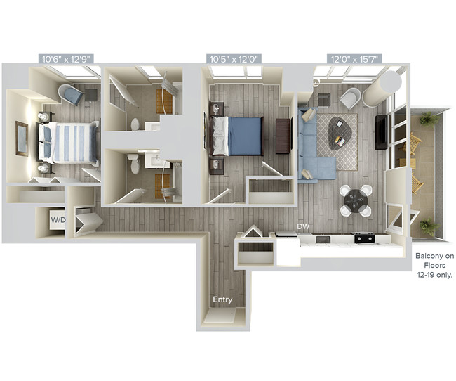 Floorplan - Avalon Brooklyn Bay