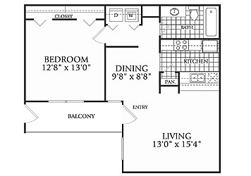 699 sq ft - Steeplechase