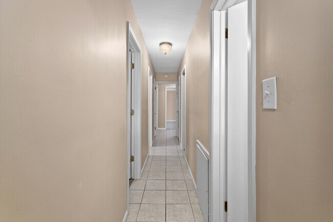 Hall with linen closet - 19425 Van Aken Blvd