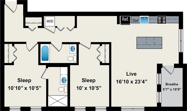 Floorplan - Reside on Jackson