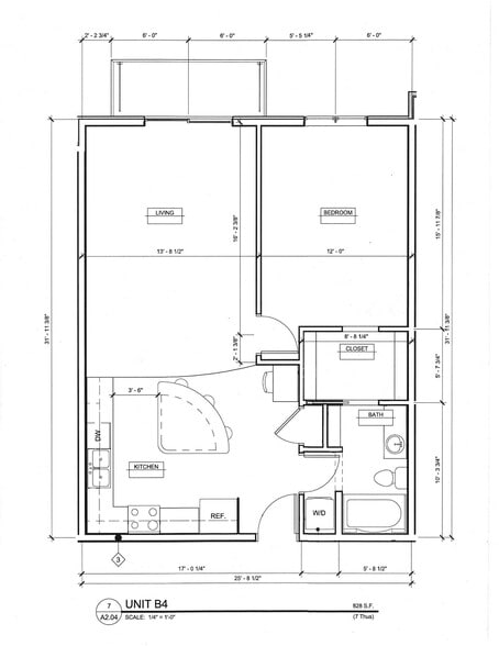 1 bed 1 bath B4 - Mississippi Lofts