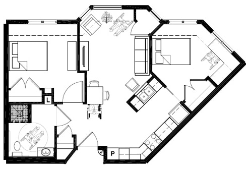 2BR/1BA - Kingsley Commons