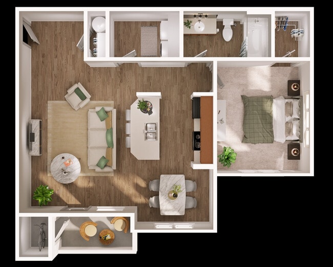 One bedroom - Copper Platte
