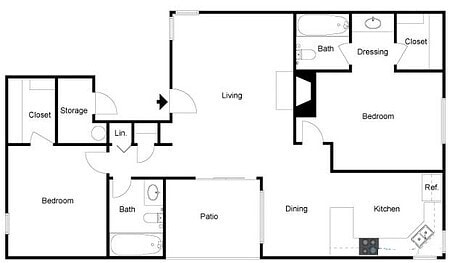 Cambridge 2x2.jpg - Cambridge Village Apartments