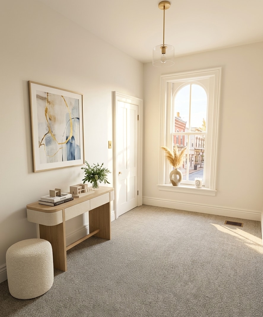 Secondary bedroom with large window, lots of natural light and large walk-in closet - 87 Prospect Ave