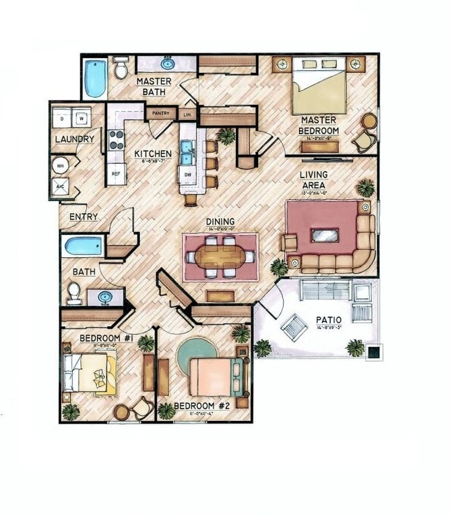 Floorplan - Messina Luxury Apartments