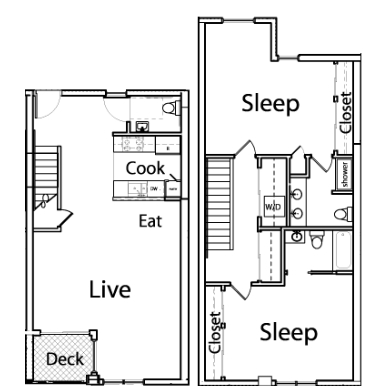 2BR/2.5BA - Temescal Place