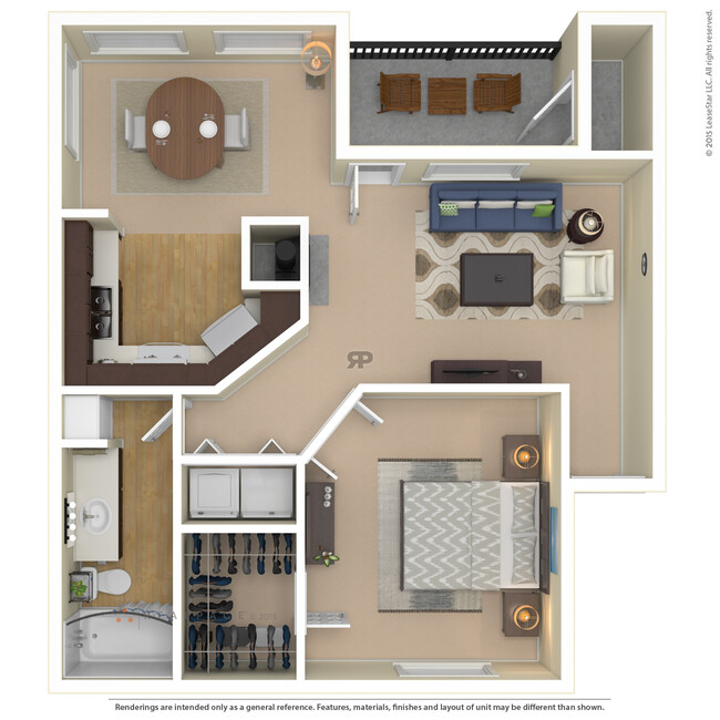 Floorplan - Elements of Belle Rive Apartments