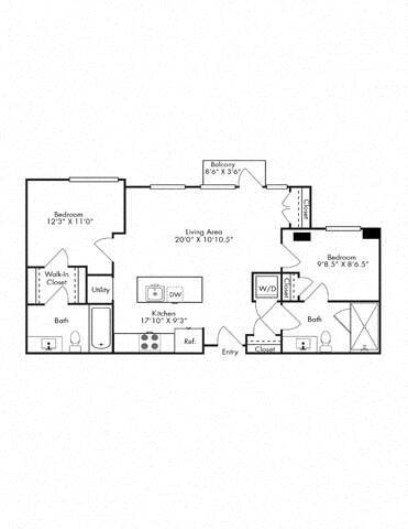 Floorplan - 1110 Key Federal Hill