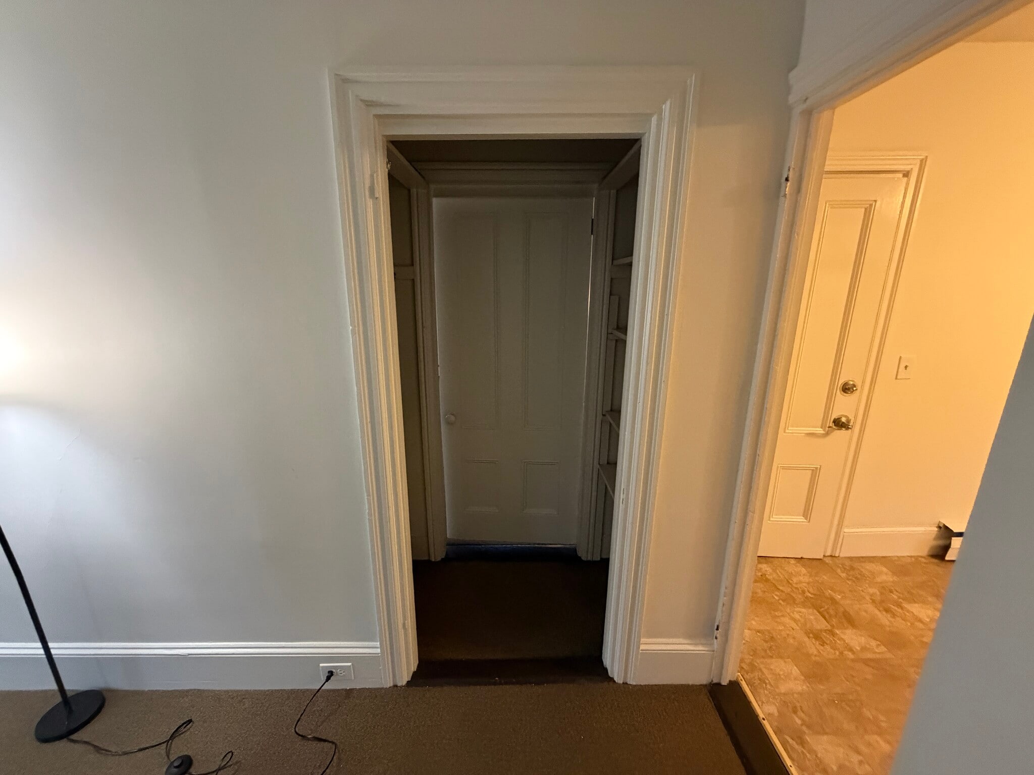 The bedroom is behind this door. Currently doing construction in this room. - 74 Mount Prospect St