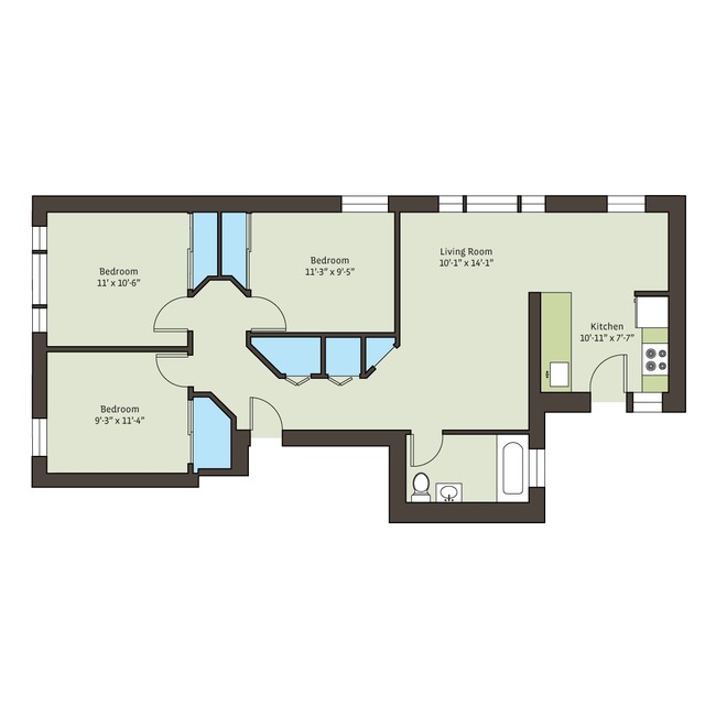 Floorplan - 5301-5307 S. Maryland Avenue