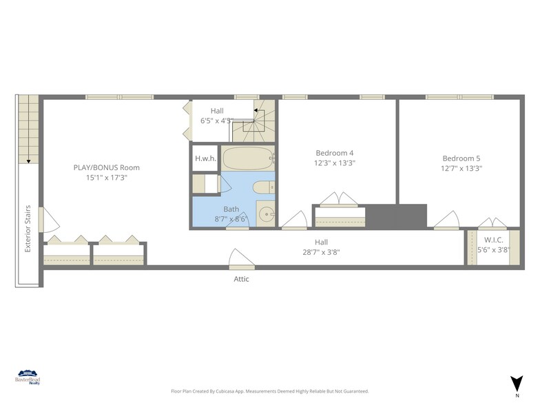 Second Level Floor Plan - 5347 Denwood Ave