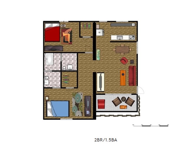 2 bed 1-1.5 ba.PNG - Orange Apartments