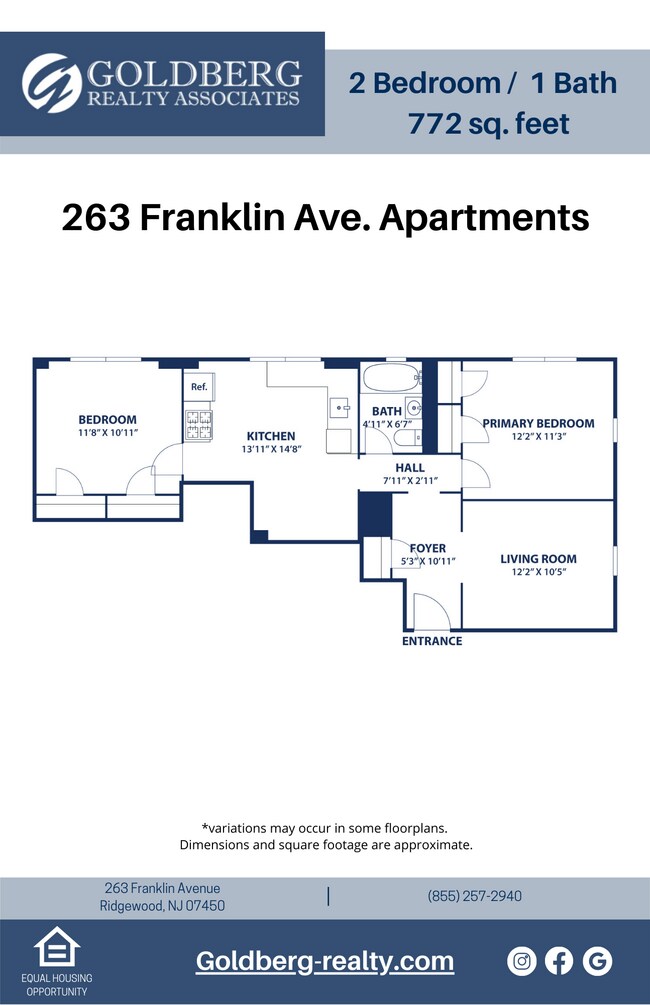 Floorplan - 263 Franklin Ave. Apartments