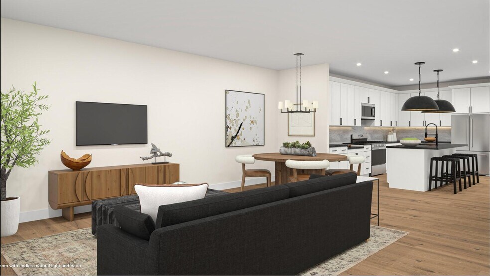 STAGED - Great Room + Kitchen - 7104 Donatello Dr