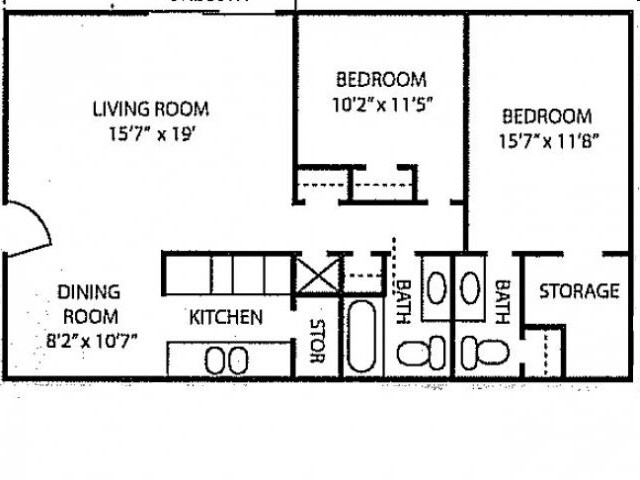 2BR/2BA - Preserve at Evans Place