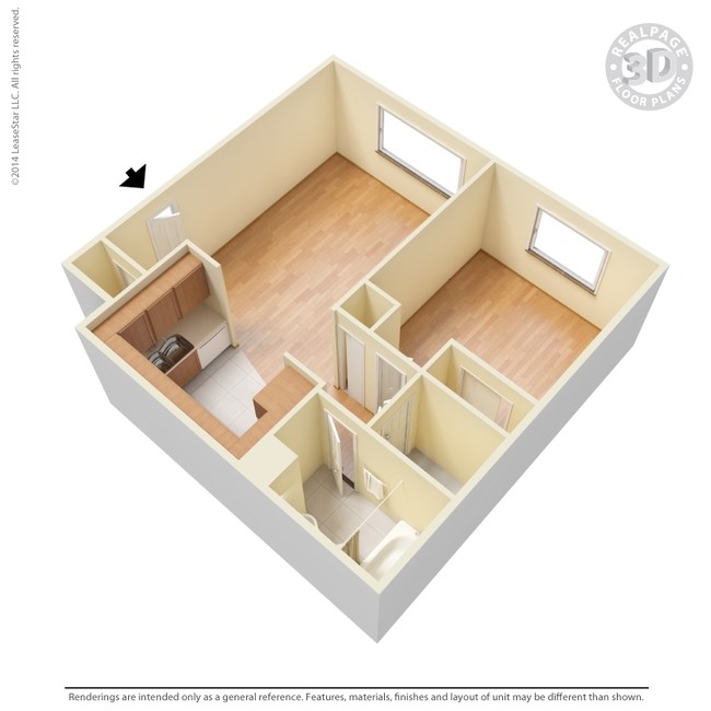 Floorplan - Melcher Park Apartments I